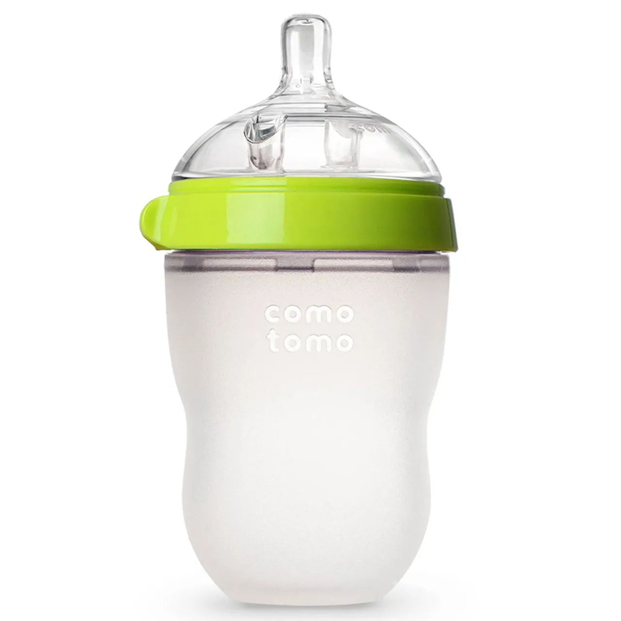 Comotomo - Natural Feel Baby Bottle Single Pack - Green - 250ml
