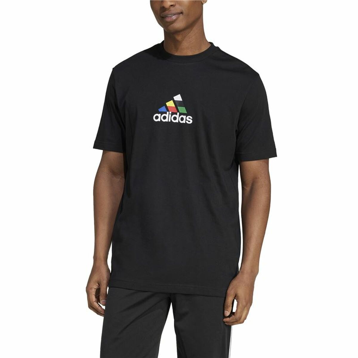 Men’s Short Sleeve T-Shirt Adidas House Of Tiro Nations Graphic Black