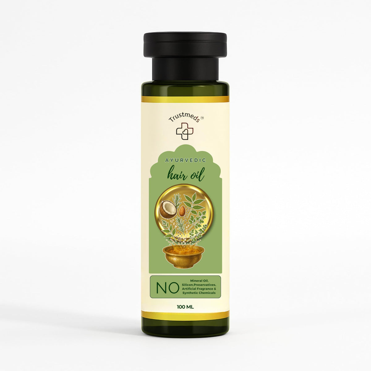 Trustmeds Ayurvedic Hair Oil for Hair Fall Control & Growth