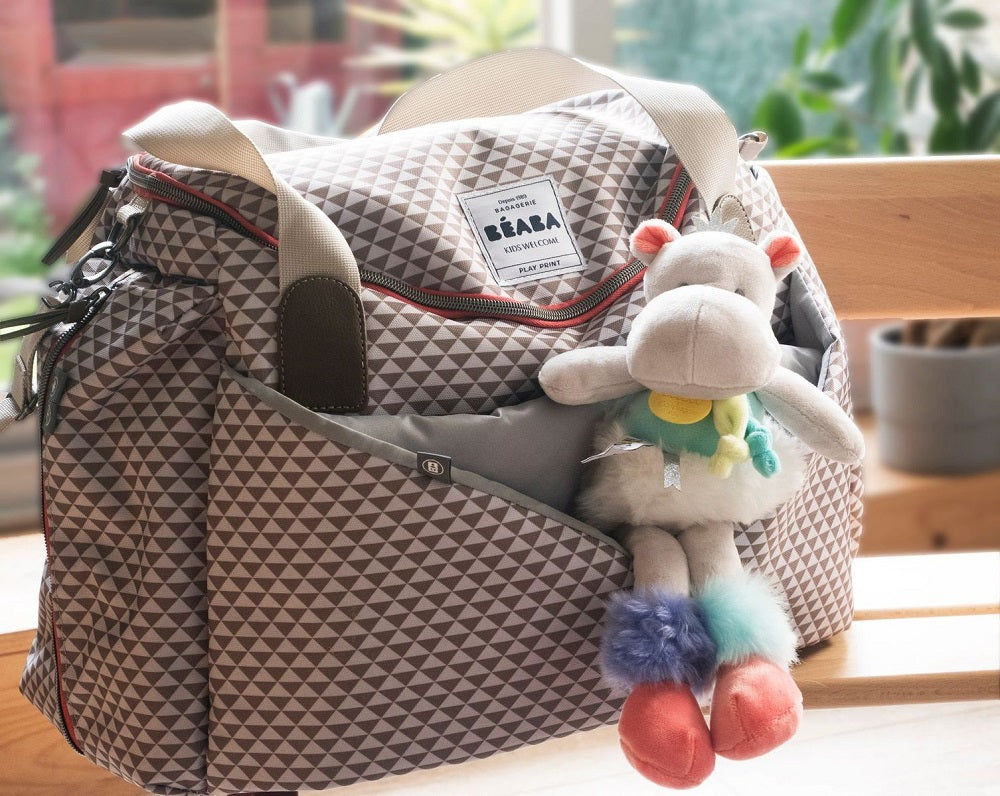 Beaba  GenevaII Changing Bag Play Print Grey Coral