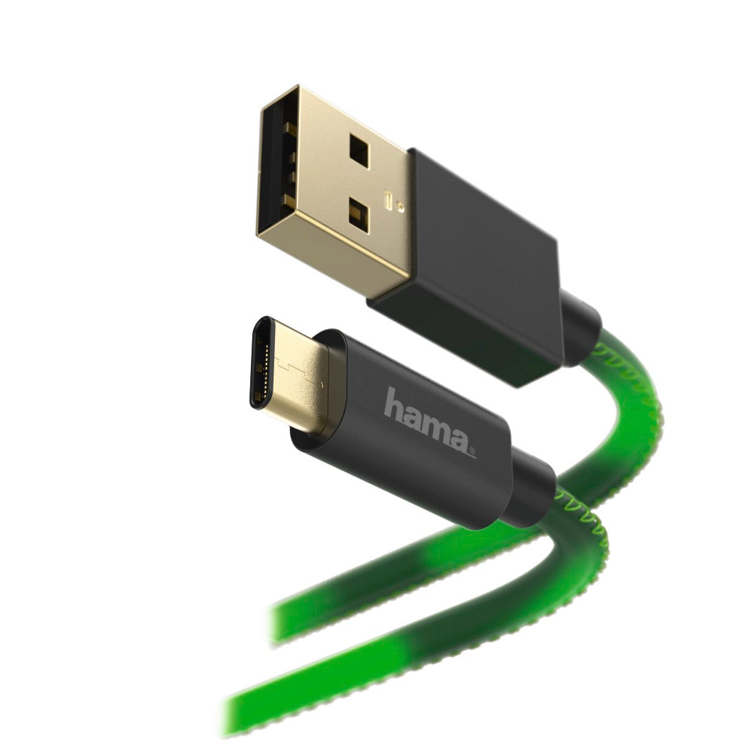 HAMA 178318 "Chameleon" Charging/Data Cable, USB Type-C, 1.5 m, green