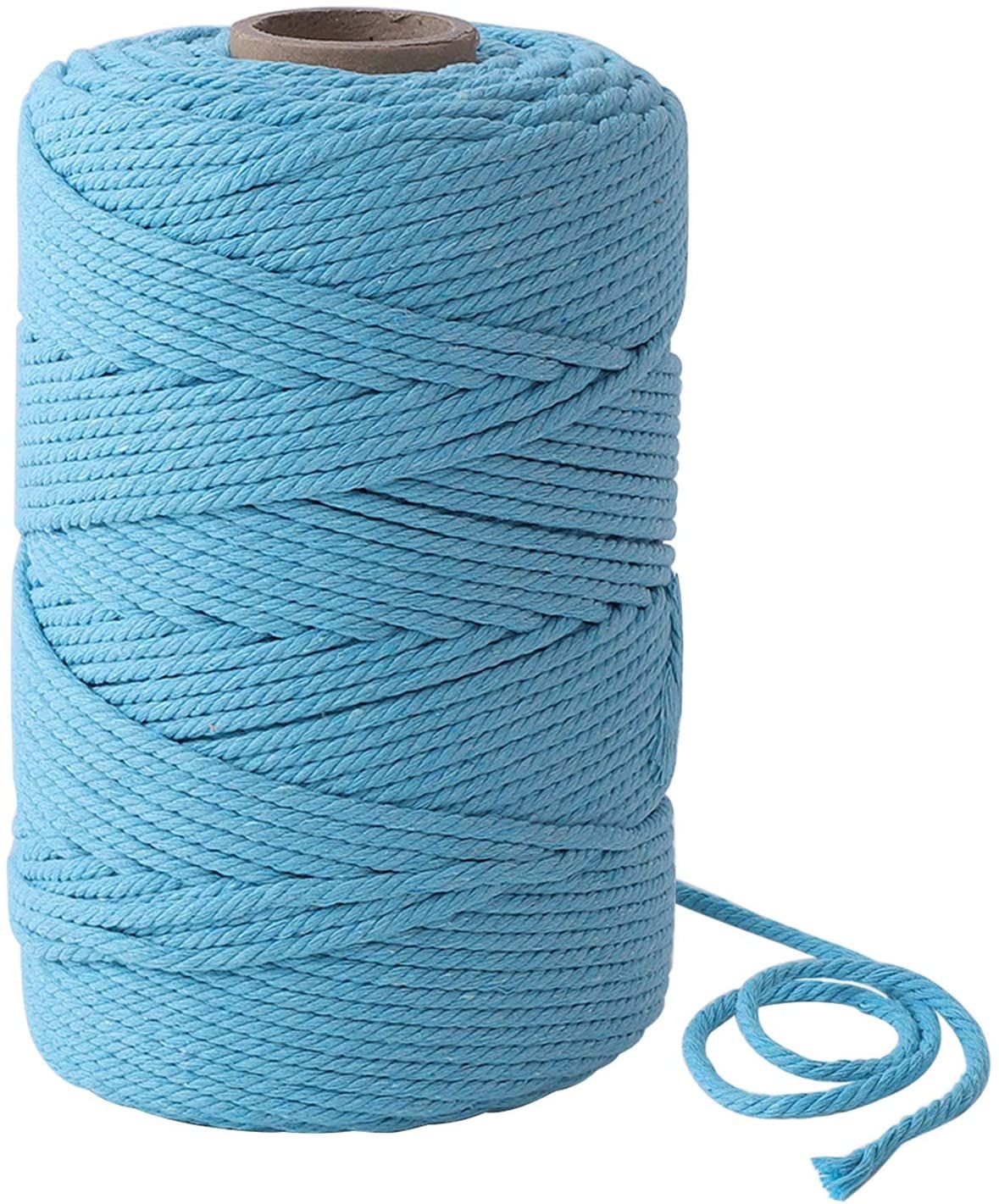3 x 200 mm Cotton Cone Yarn Macrame Yarn Cotton Rope DIY Art Craft Knitting Tools