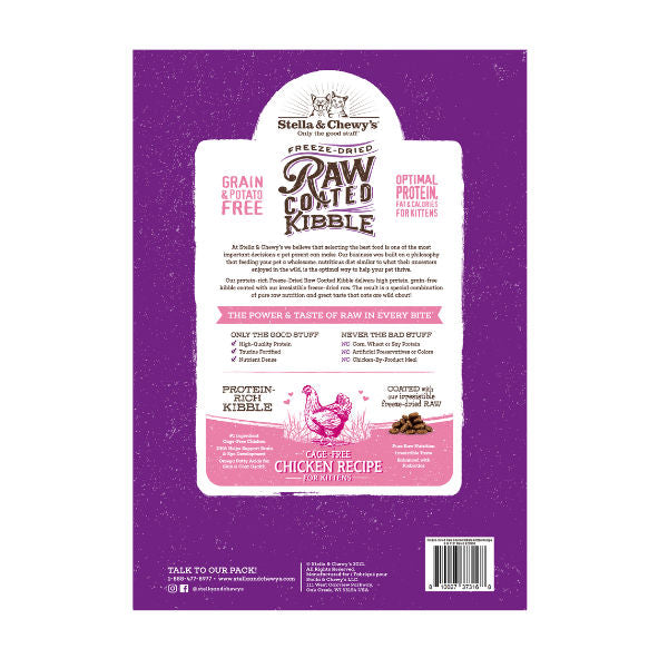 Stella & Chewy’s Cats Raw Coated Kitten Cage-Free Chicken Recipe 2.2Kg
