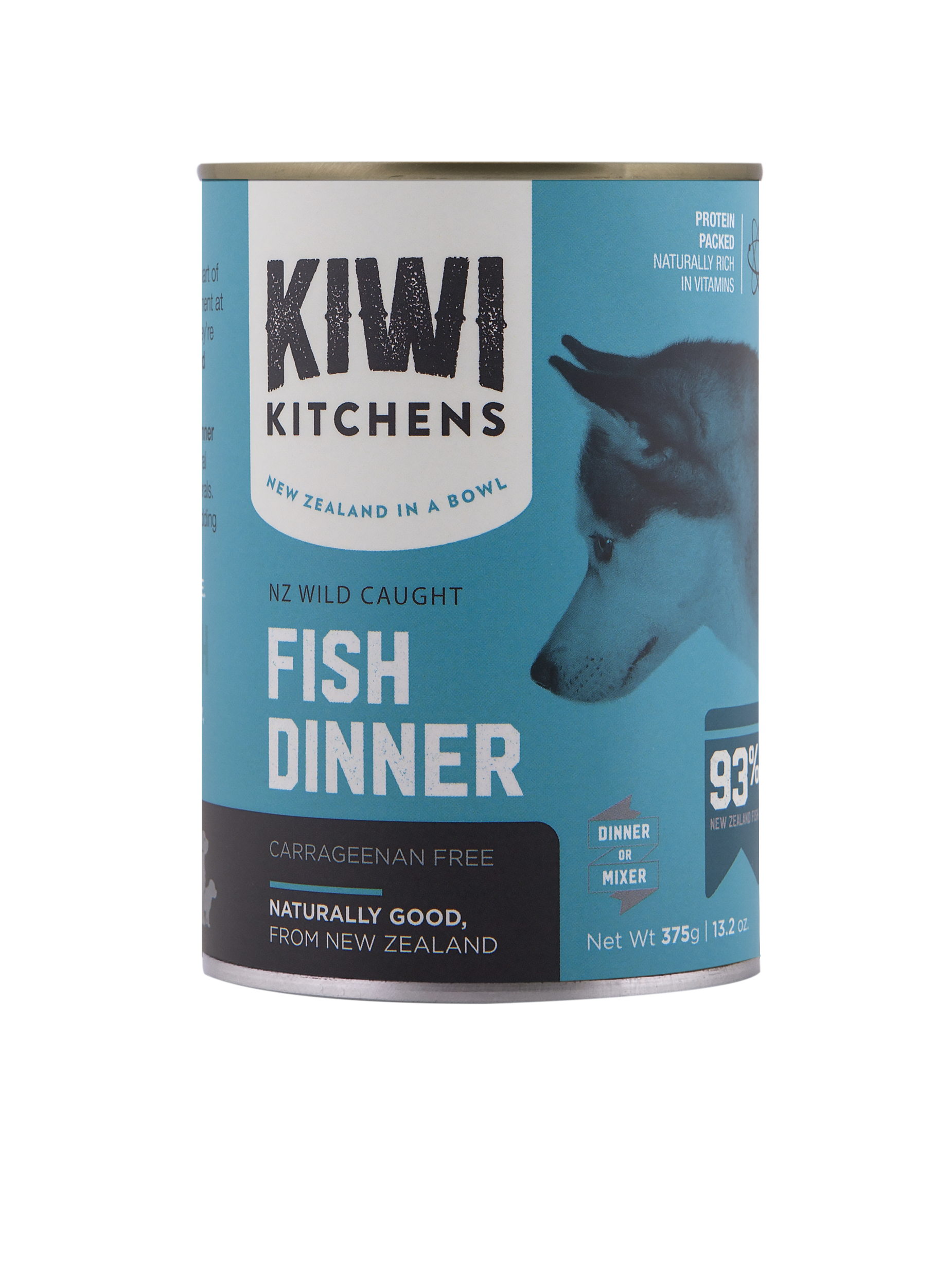 Kiwi Kitchens Wild Caught Fish Dinner Canned Wet Dog Food-375gms