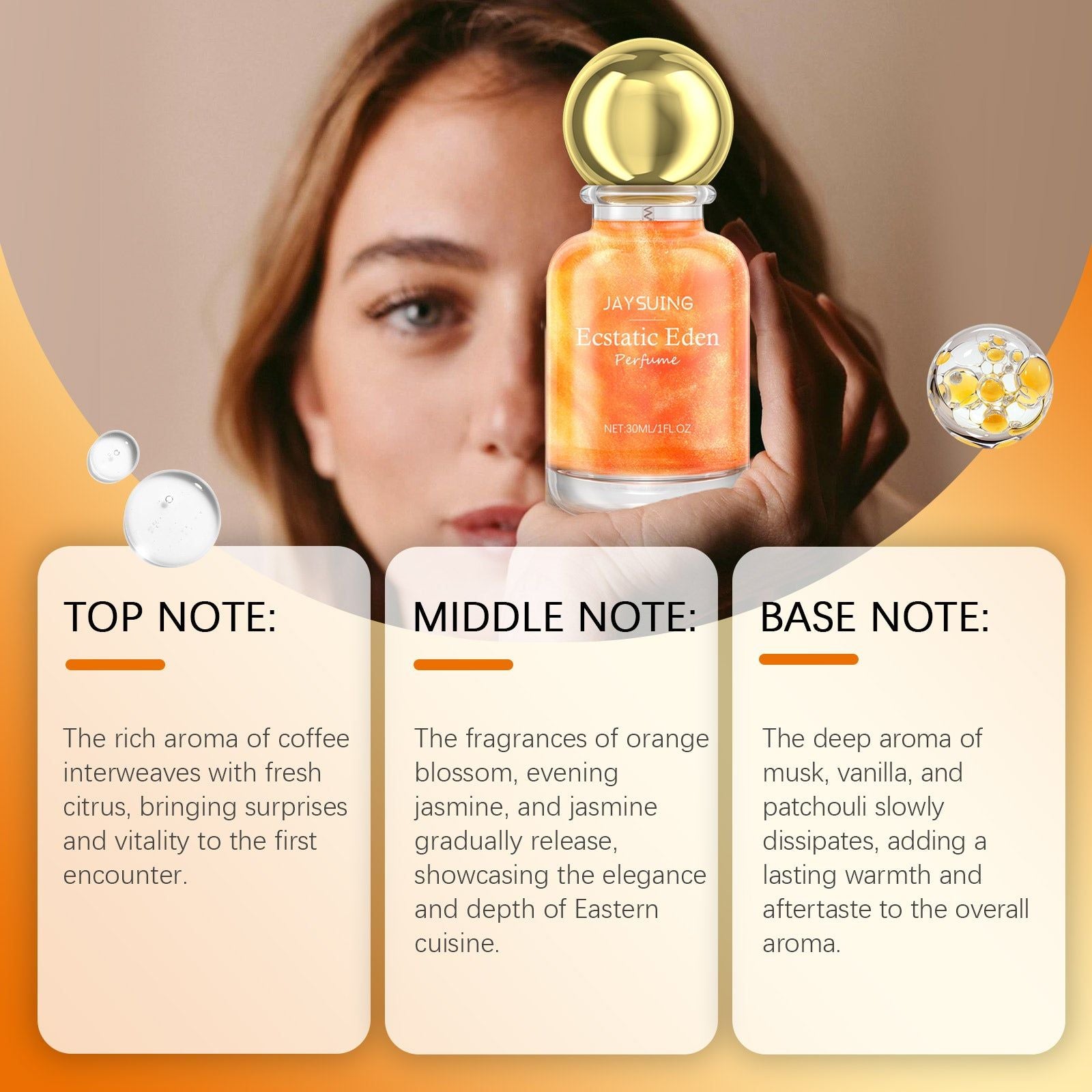 Carnival Eden Perfume, Fresh Natural Fragrance, Long-lasting, Perfect for Daily and Date Wear ,30ml