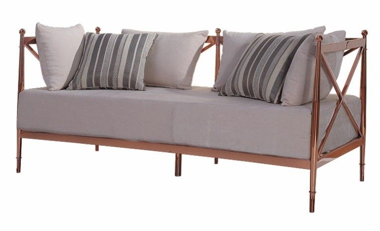 Rose Gold 3 Seater Sofa #S102-3