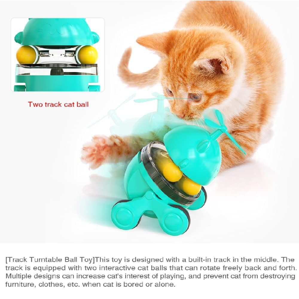 Pet Toy Tumbler Cat Turntable Leaking Food Ball Training