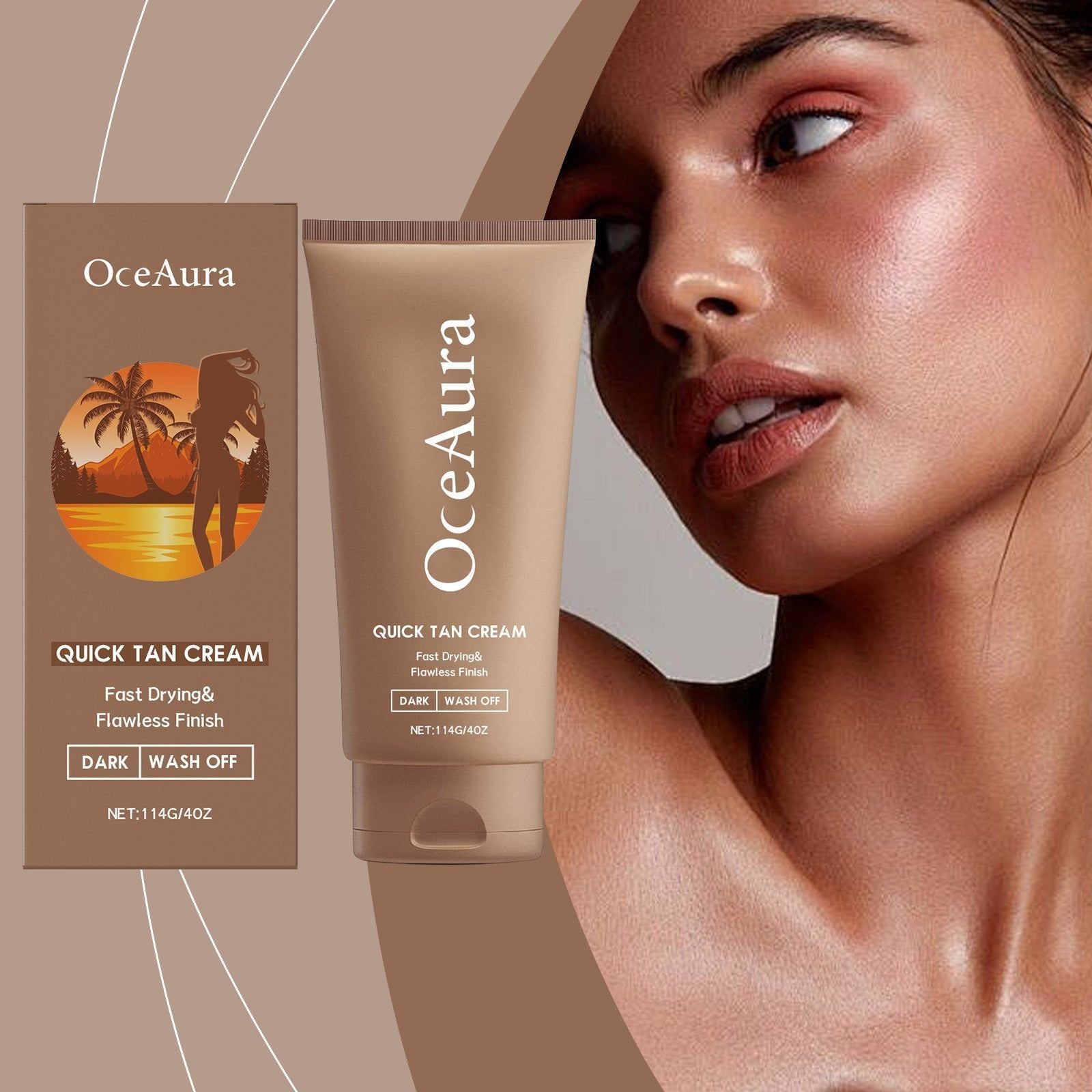 Blackening Cream for Darker Skin, Deep Moisturizing, Summer Outdoor Glow ,114g