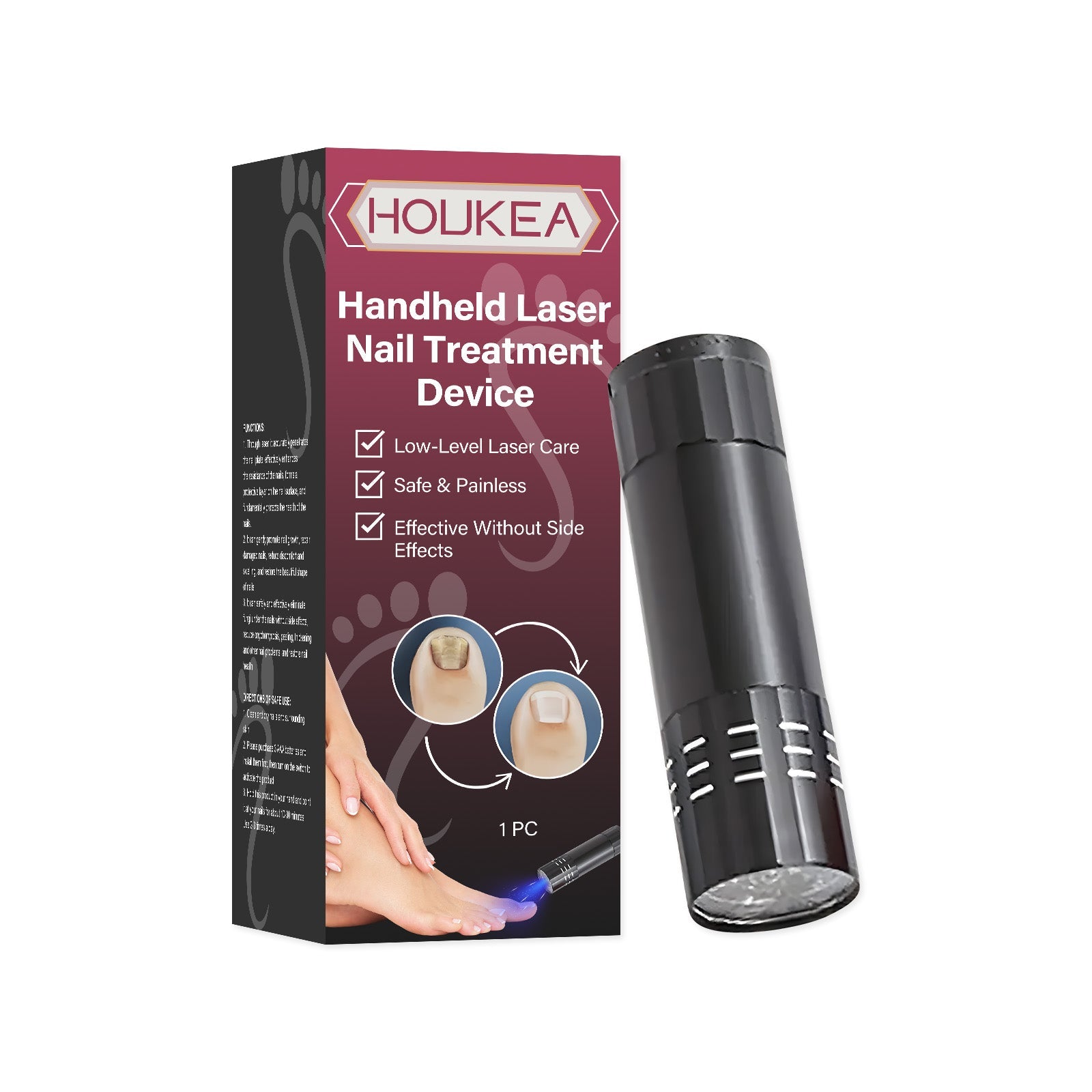 Deep Nail Apparatus for Brightening, Gentle Laser Nail Care, Safe Daily Use ,1pcs