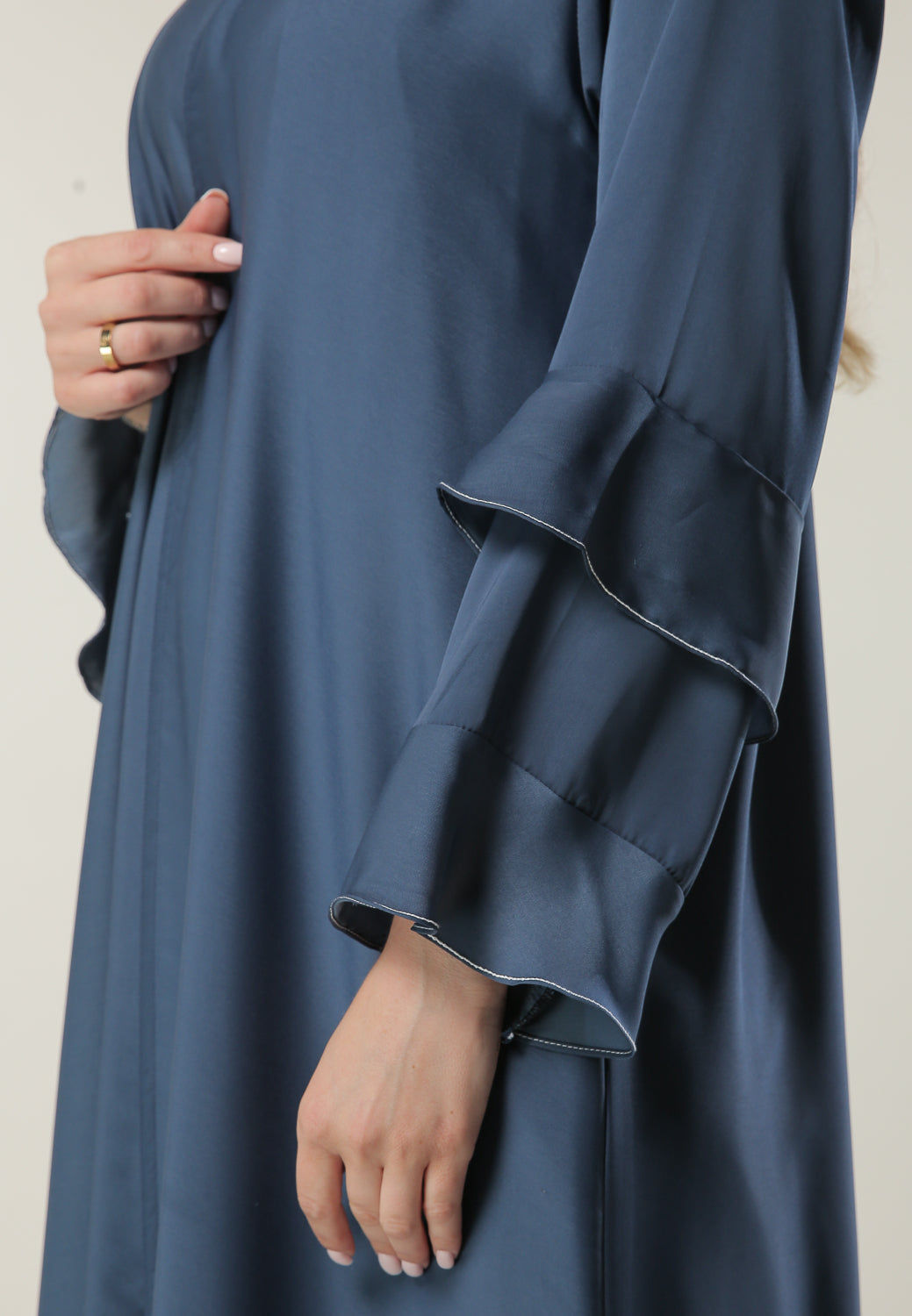 MOiSTREET Casual Blue Abaya