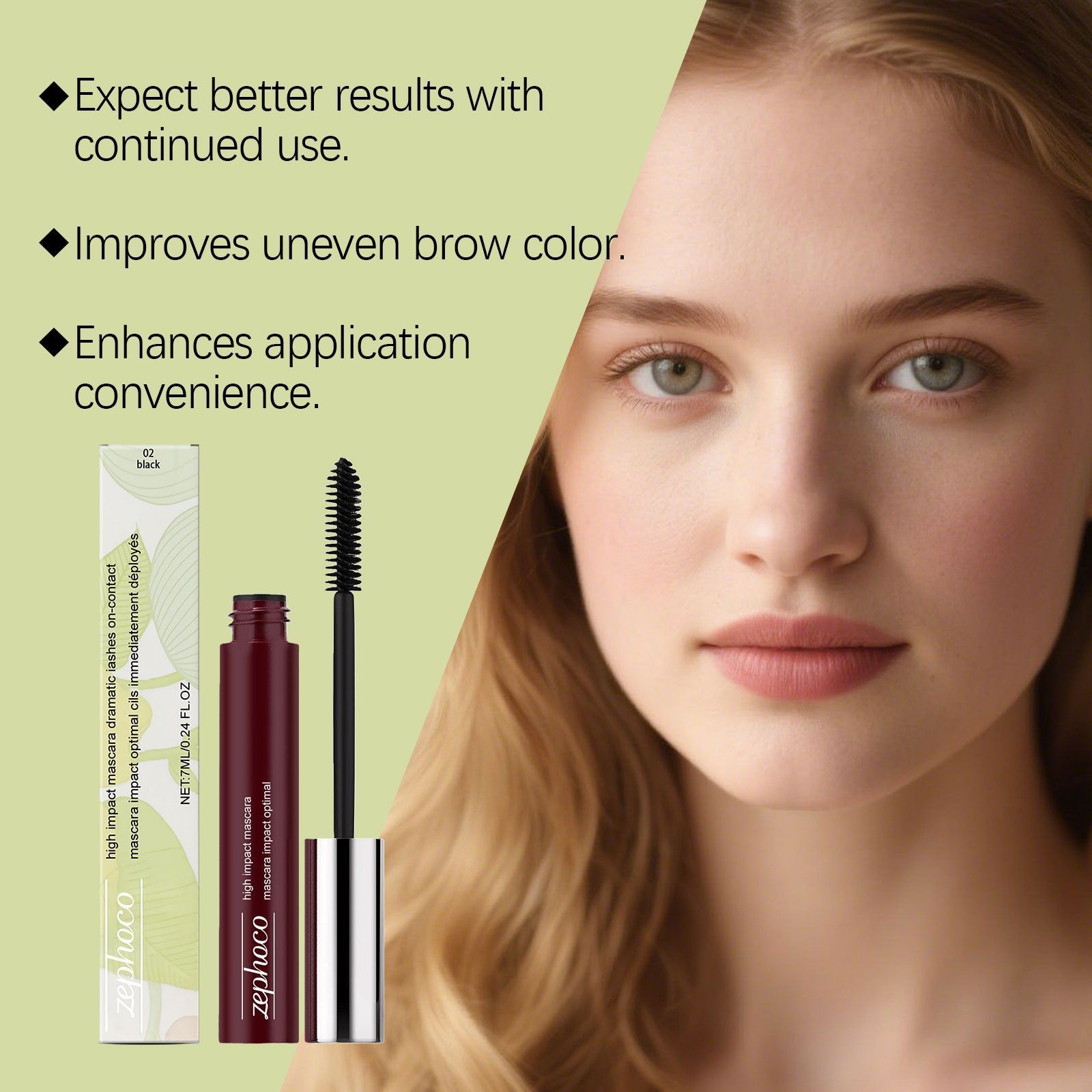 Light Black Mascara, Natural Warping, Curling, Daily Wear, Voluminous ,7ml