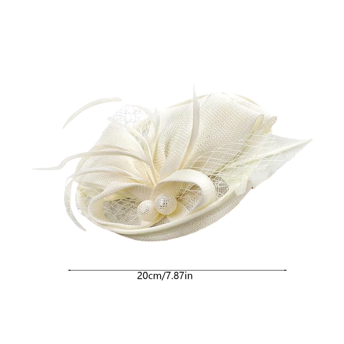 Vintage Fascinator Hat Feather Party Pillbox Hat Flower Derby Headdress Tea Party Hat For Women
