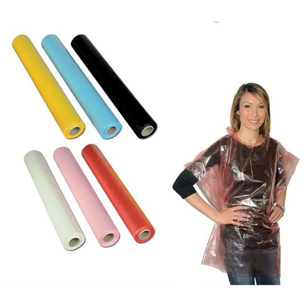 Onetech Disposable Nylon Roll Cape, 50pcs