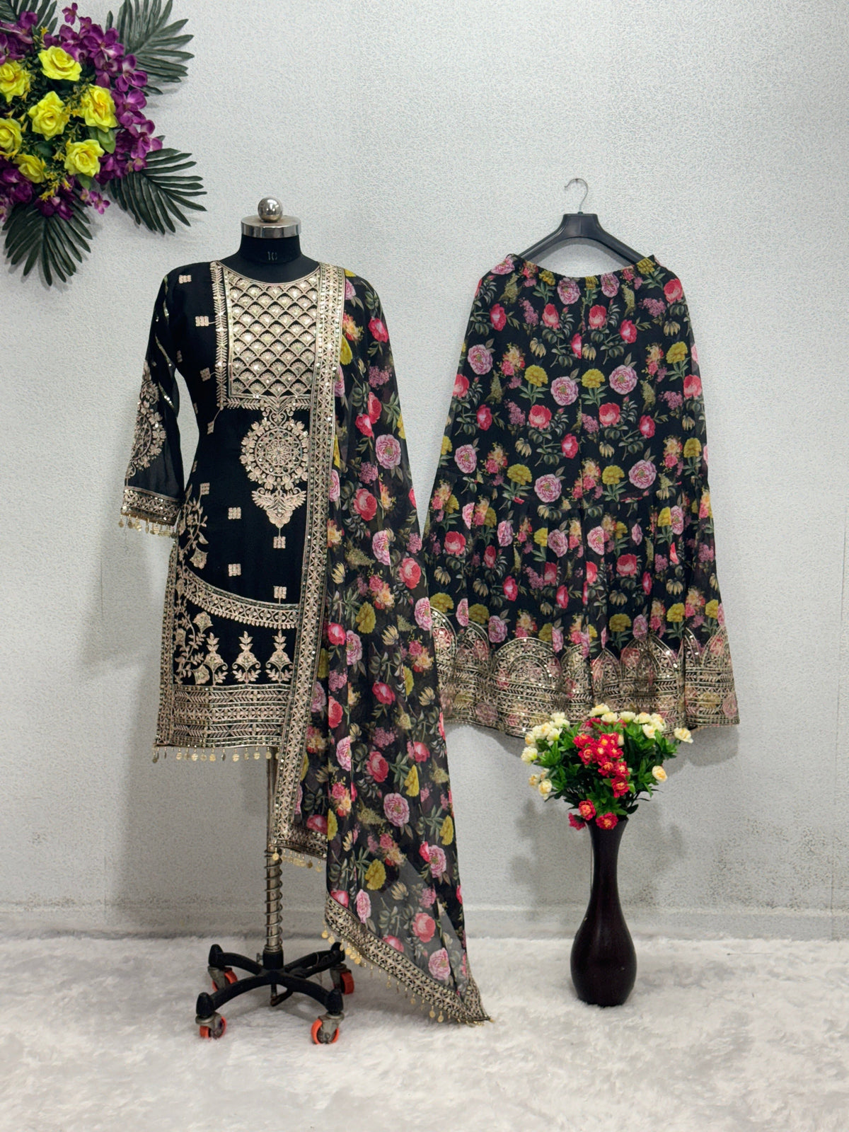 Fab Zone Women's Kurti Plazzo Set With Digital Print Work