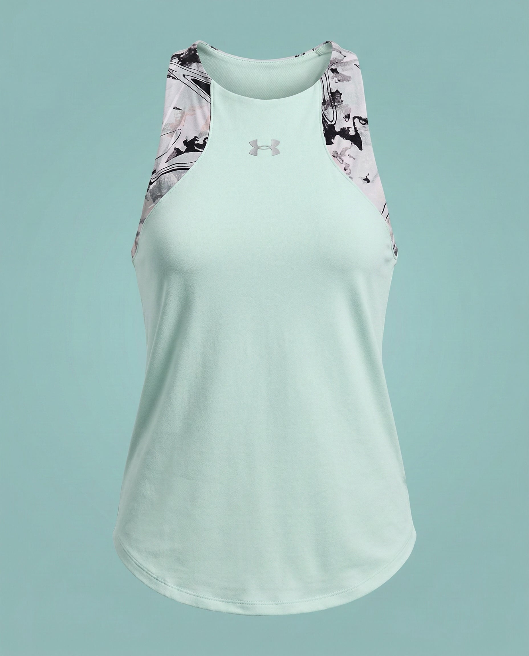 Under Armour Light Green & Purple Patterned T-Shirt