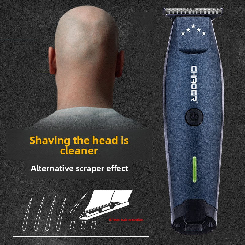 Dual Rechargeable Hair Clipper Set Bald Head Hair Trimmer Blue