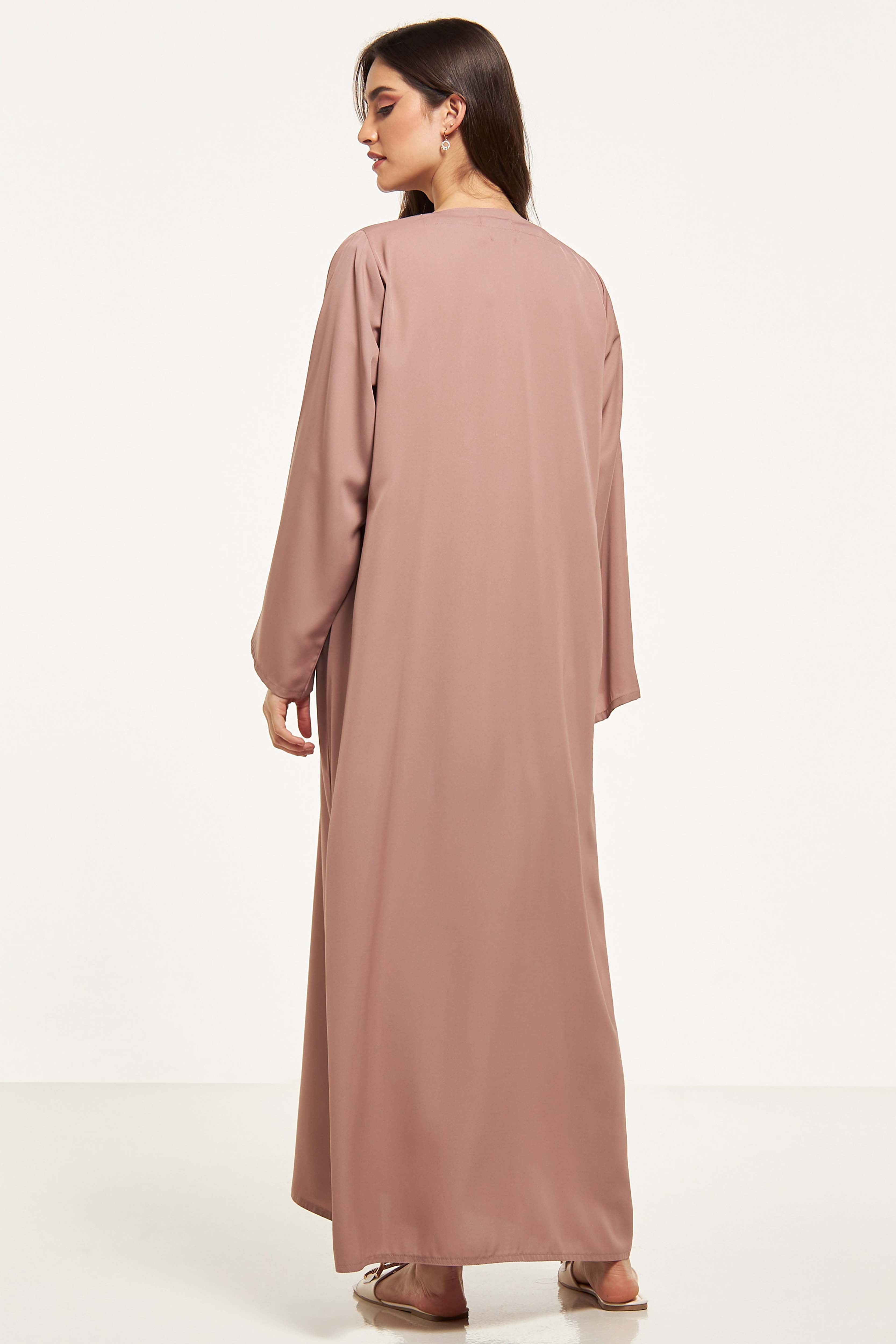 MOiSTREET Embellished Abaya with Sheila