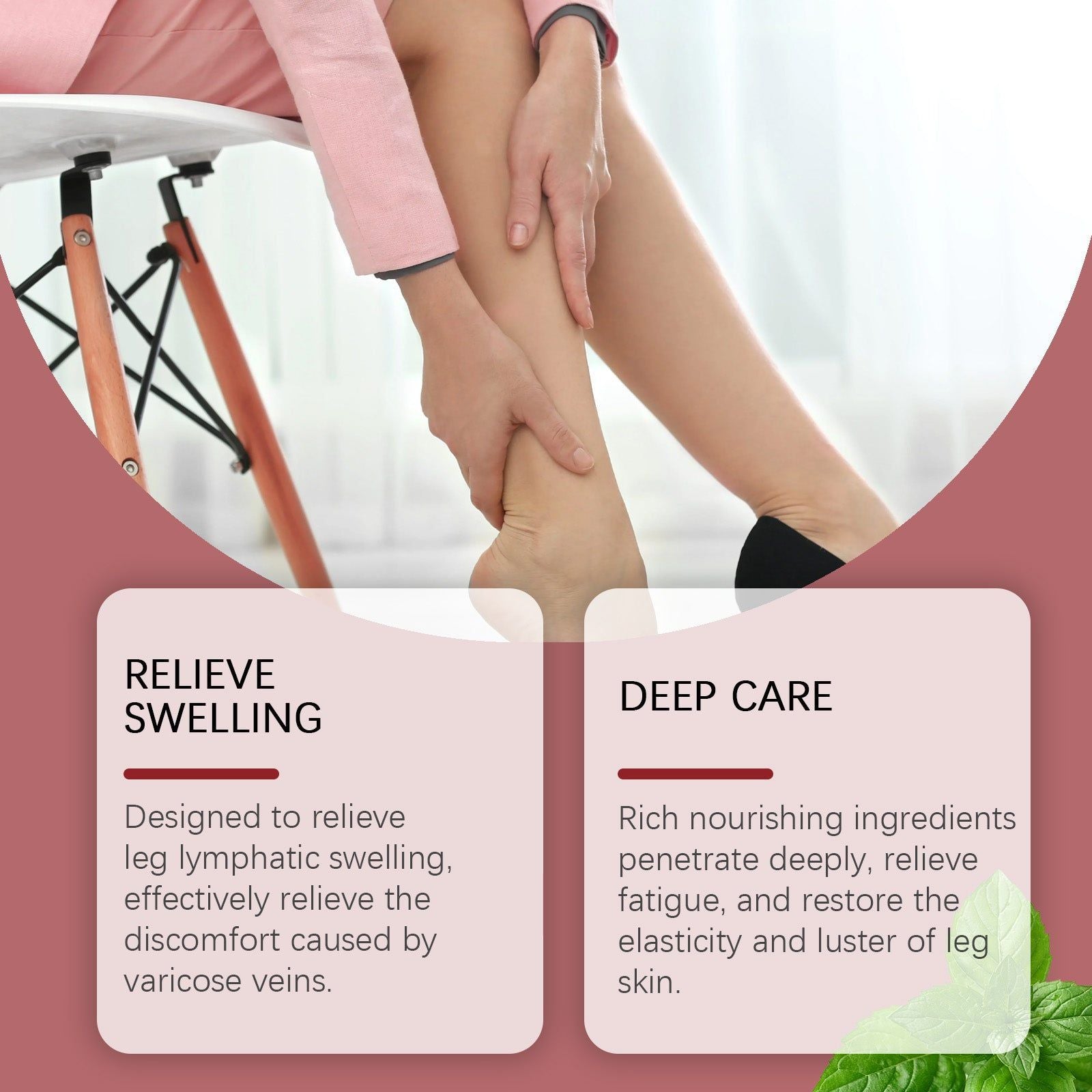 Body Care Cream for Legs, Lymphatic Relief, Moisturizing, Anti-Varicose ,20g