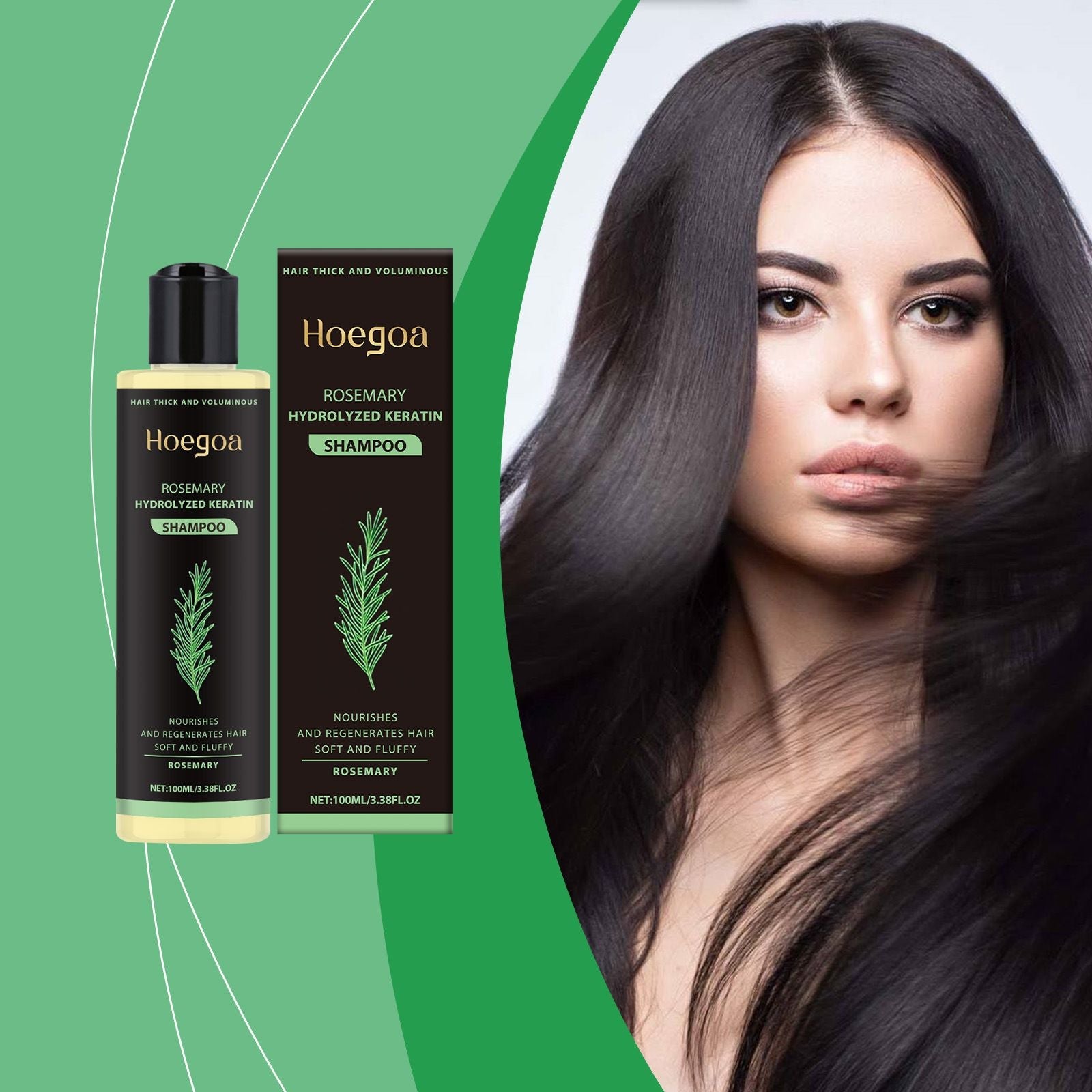 Rosemary Volumizing Shampoo for Oily Thin Hair 100ml