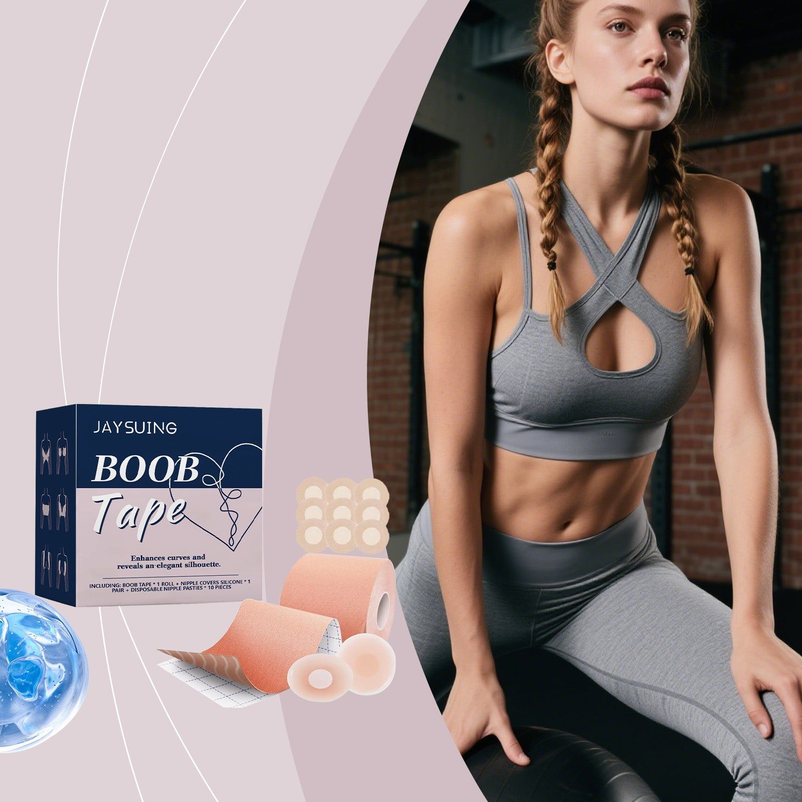 Enhance Your Confidence with Breathable Chest Care Patches, Shape & Support ,1 set