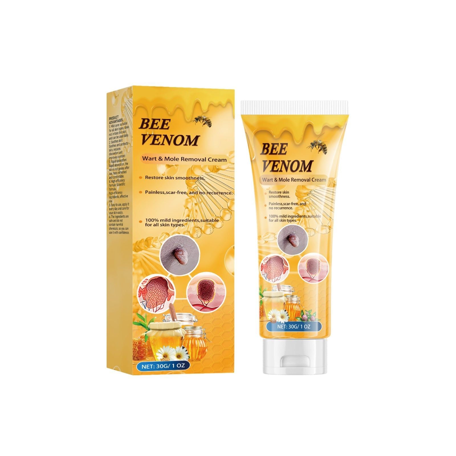 Bee Venom Body Care Cream, Soothes, Repairs, Hydrates, Natural Skin Relief ,30g