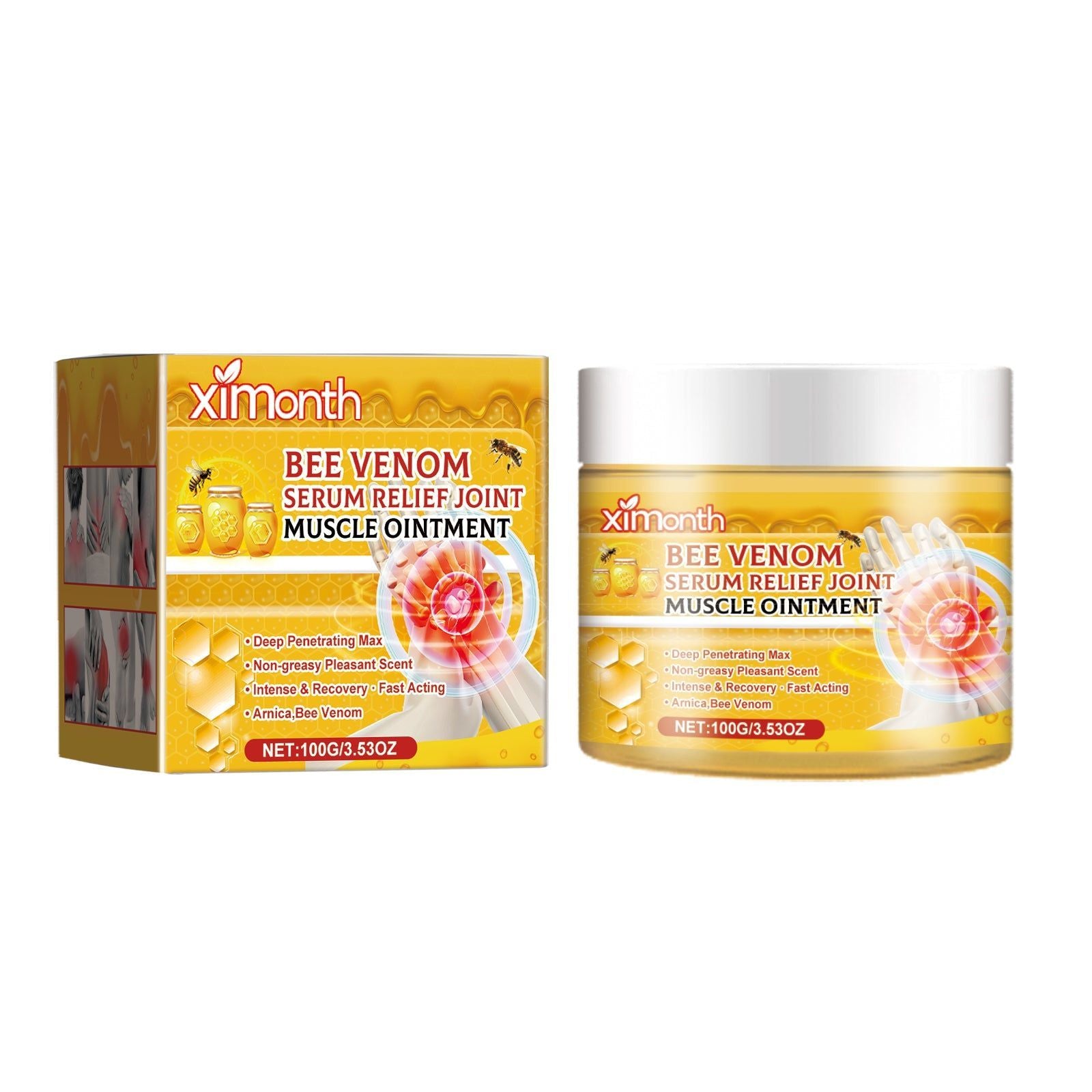 Bee Venom Joint Care Cream, Pain Relief, Flexibility, Muscle Soreness ,100g