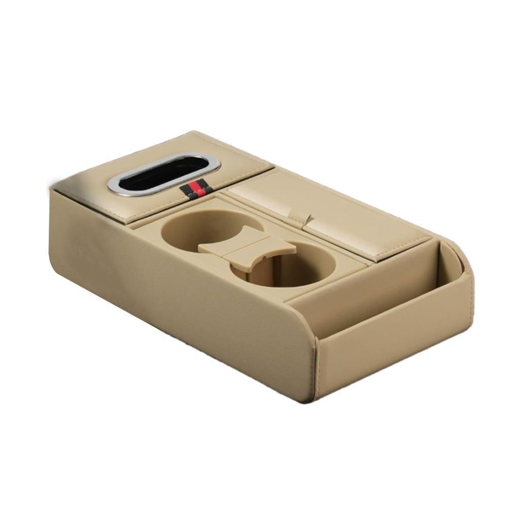 Car Center Console Universal Rear Bench Seat Consoles Back Seat Car Organizer with Cup Holder
