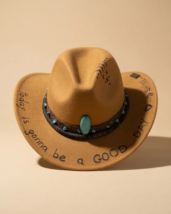 By Carmenzo Turquoise Majesty Hat