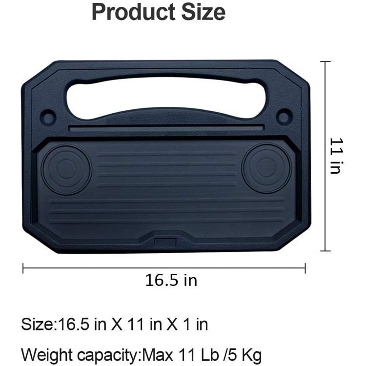 Car Steering Wheel Desk Multi-Function Storage Table Tray Food Drink Stand Holder Laptop Desk