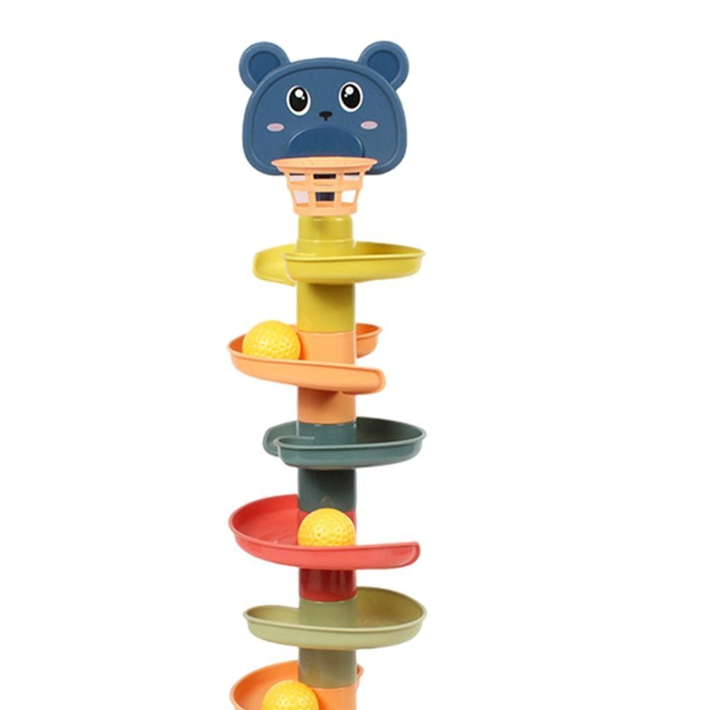 Rolling Ball Ramp Toy Spinning Tower Ball Activity Toy Educational Game Baby Toddler Gifts