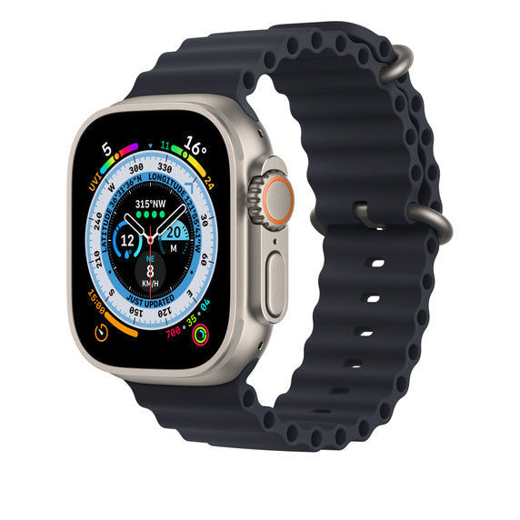 Ultra GPS + Cellular, 49mm Titanium Case with Ocean Band