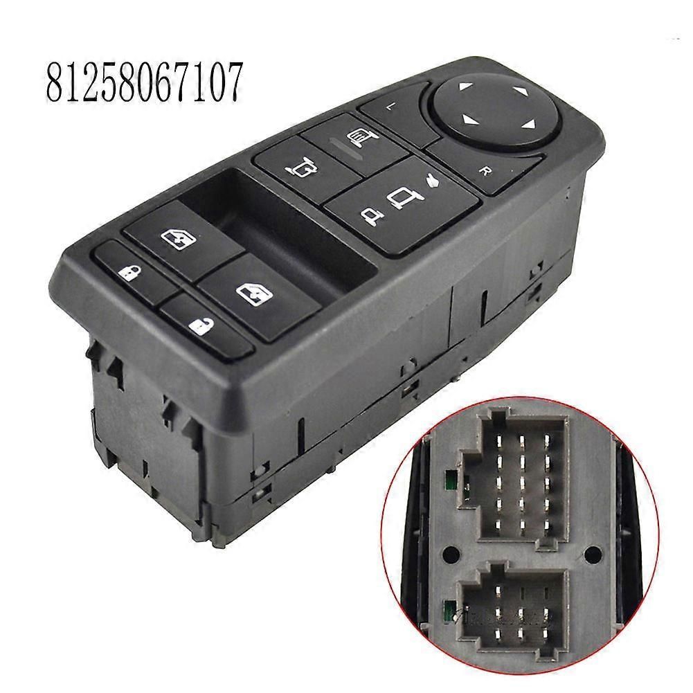 For MAN TGL TGM Truck TGS TGX BBS BLS-WW Master Power Window Control Switch Window Glass Lift Switch 81258067107