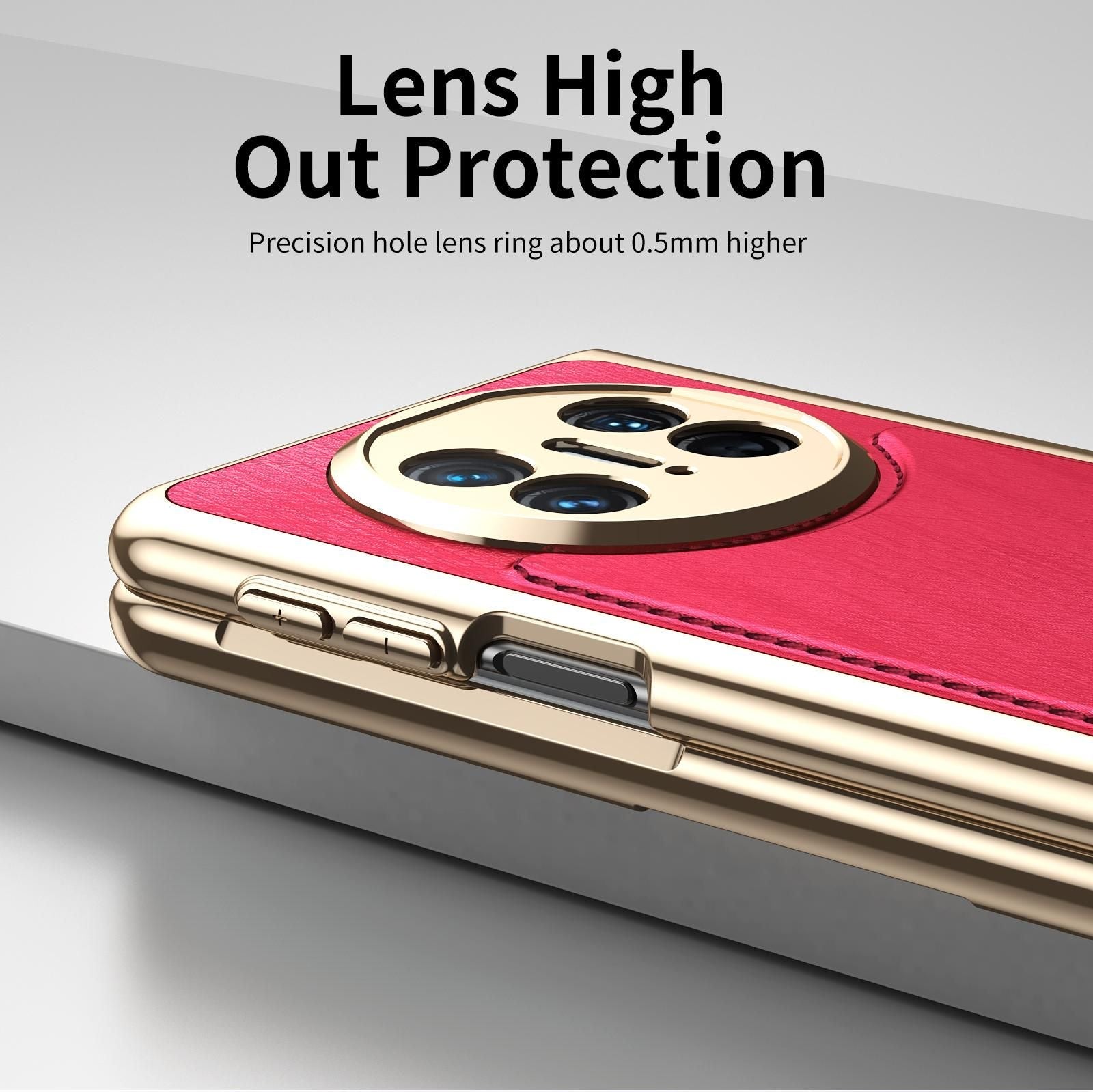Plating Silver Brocade Case For Huawei Mate X5