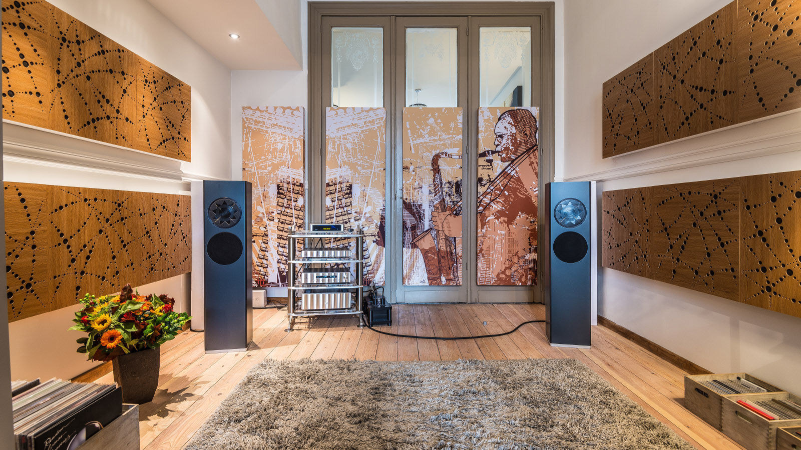 MANGER P1 PASSIVE 2 WAY Floor Standing Speaker RAL or NCS colors (satin finish)