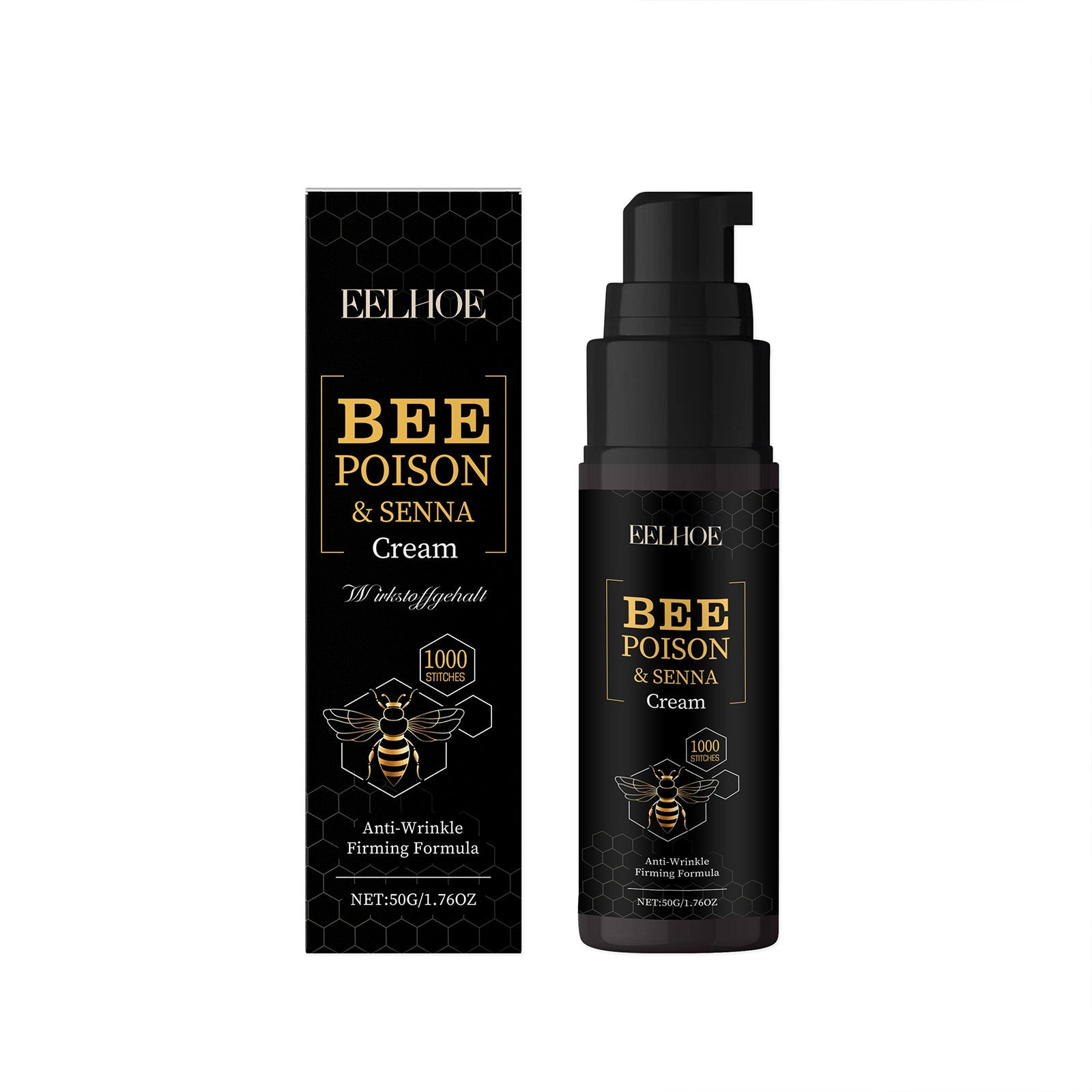 Bee Venom Facial Care Cream, Hydrating, Anti-Aging, Natural Skin Moisturizer ,50g