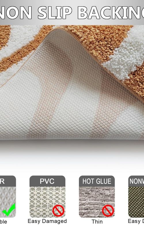 AIESY® Beautiful Microfiber Non Slip Bath Mat for Bathroom