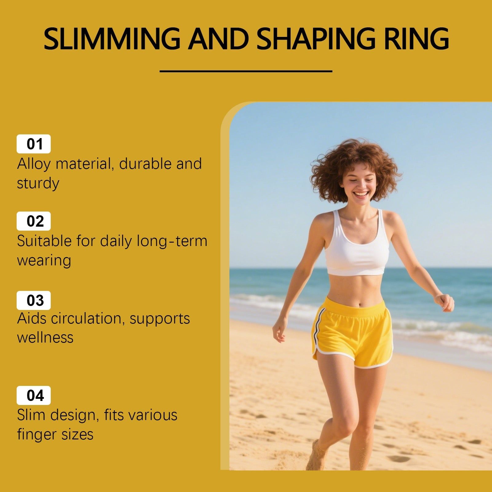Body Care Ring, Slimming, Blood Circulation, Daily Health Support, Fashionable ,1pcs