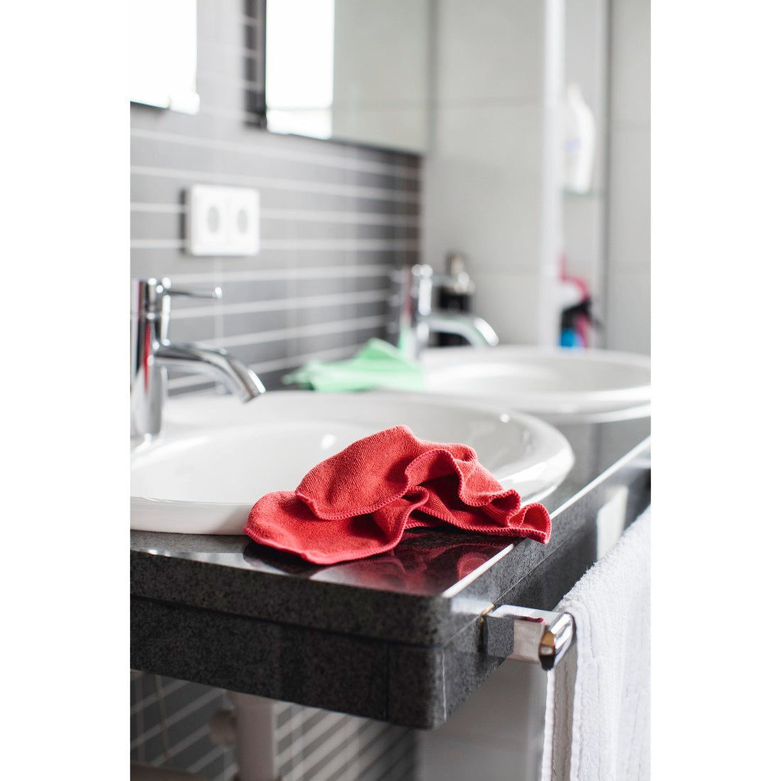 XAVAX 111391 Microfibre Cloths, 30 x 30 cm, blue/green/yellow/red