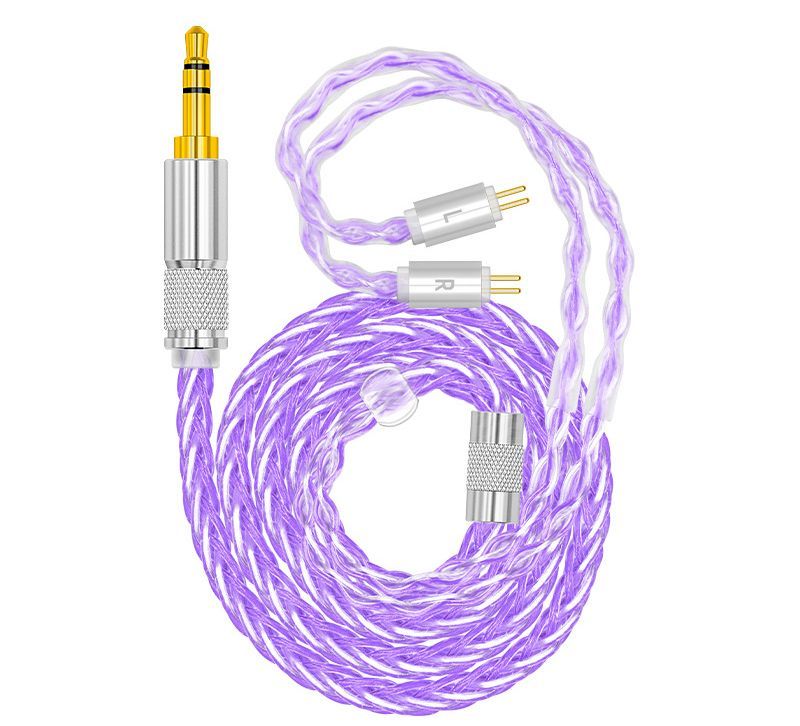 Earphone Cable Headphone Extension Cable Silver Plated Copper Stereo Audio Cord