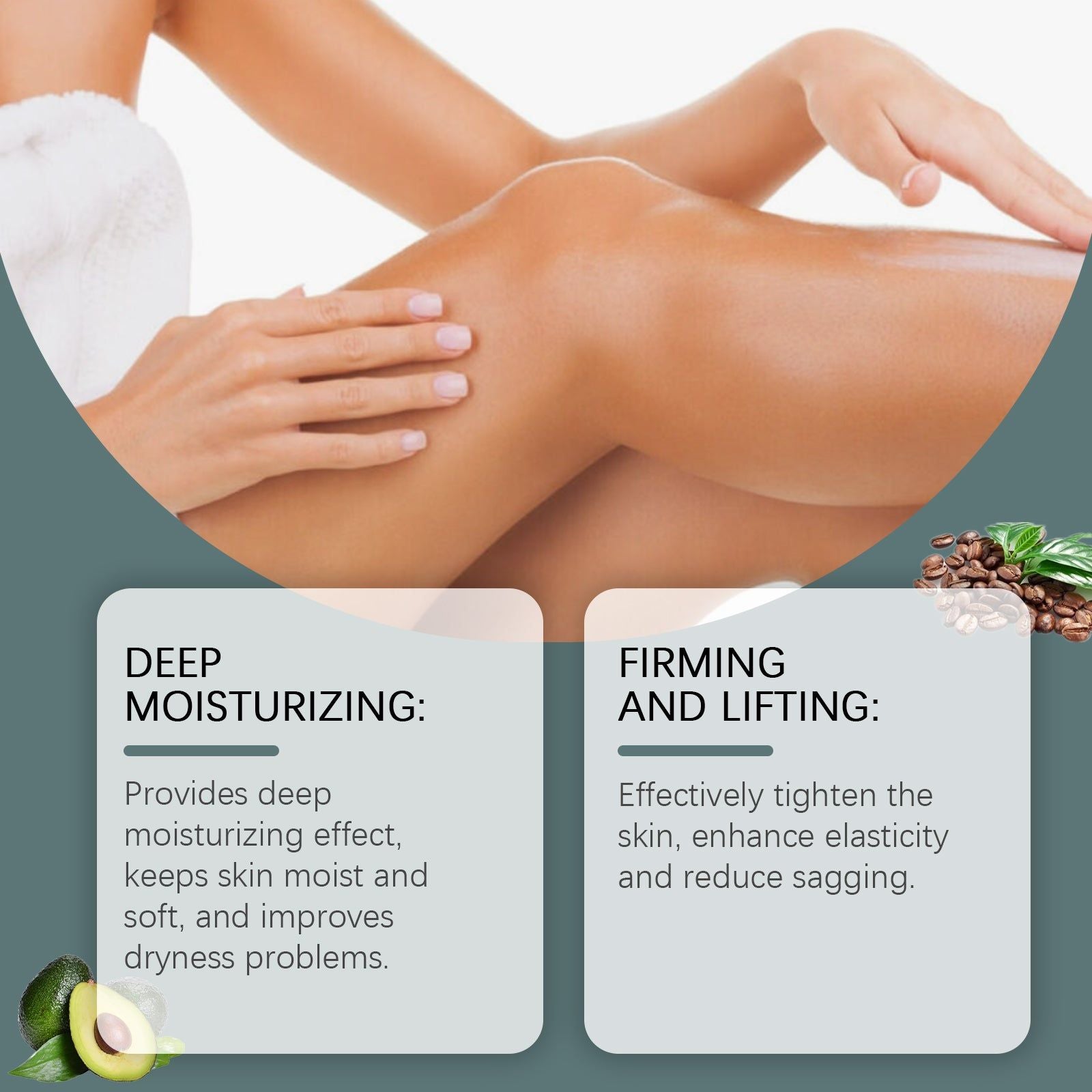 Body Moisturizing Oil, Deep Hydrating, Skin Firming, Anti-Aging, Nourishing ,60ml