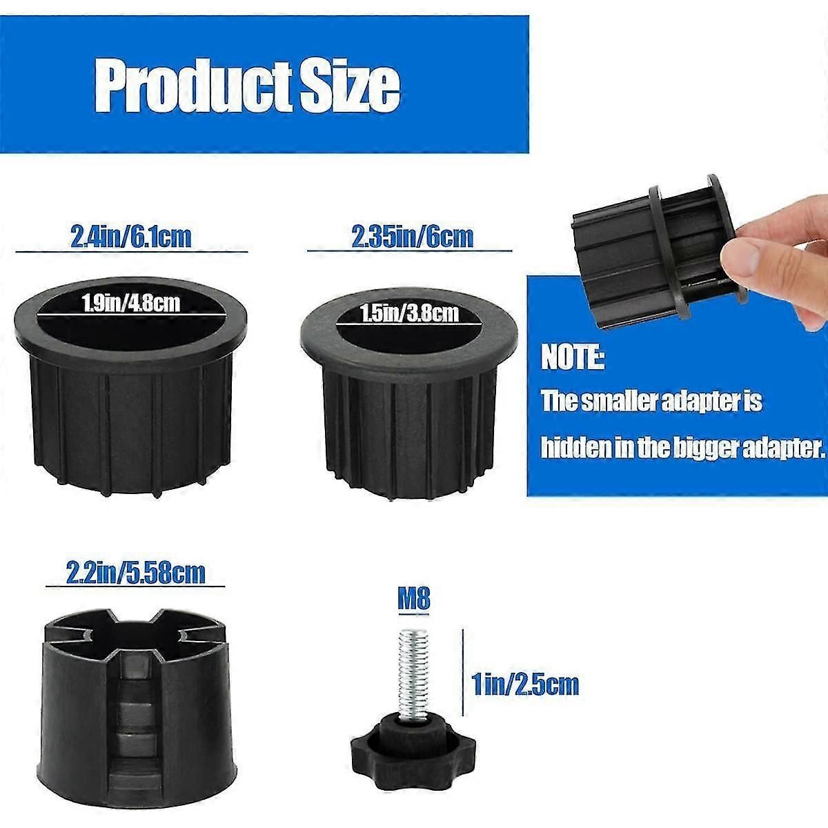 8 Pcs Umbrella Base Stand Hole Ring Plug Cover And Cap Patio Umbrella Stand Stand Base Stabilizer