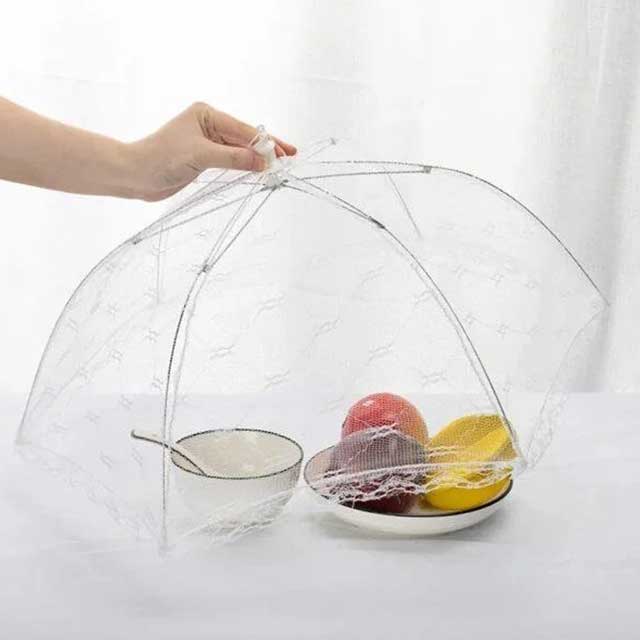 1PC Portable Umbrella Style Anti-Mosquito Food Cover – Effective Insect Protection for Outdoor Dining