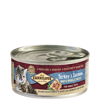 Carnilove WMM Turkey & Salmon for Adult Cats 100 g - BOX 12 CAN