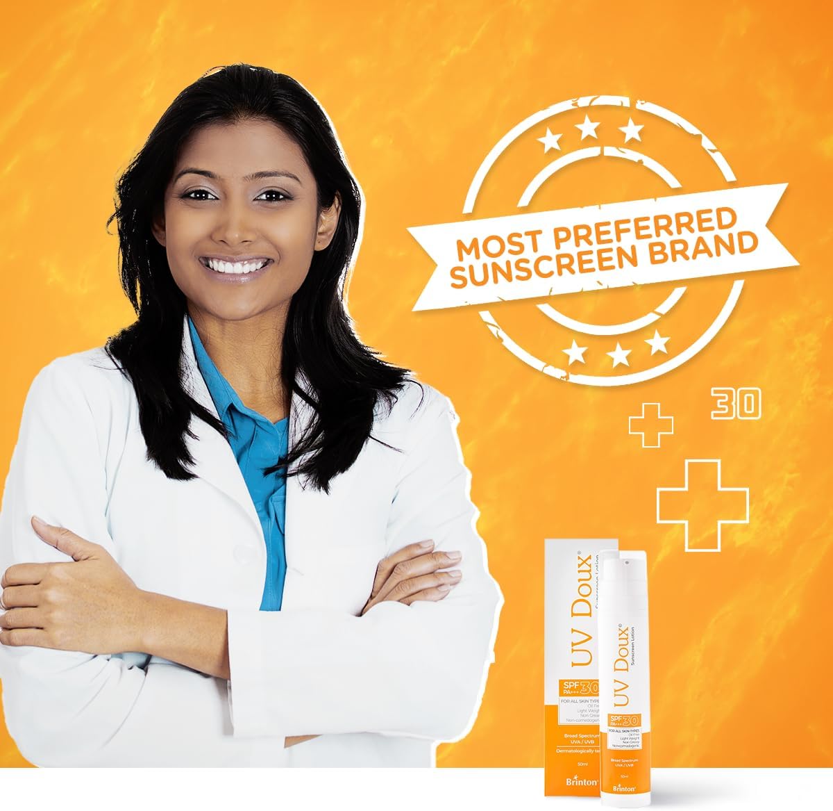 Brinton UvDoux Sunscreen Lotion with SPF 30 | 50mL