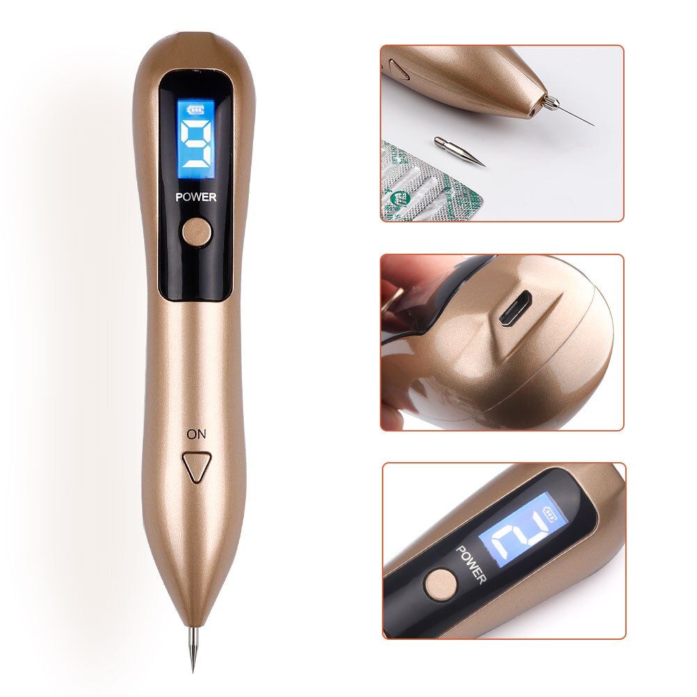 LCD Plasma Pen LED Lighting Laser Tattoo Mole Removal Machine Freckle Dark Spot Remover