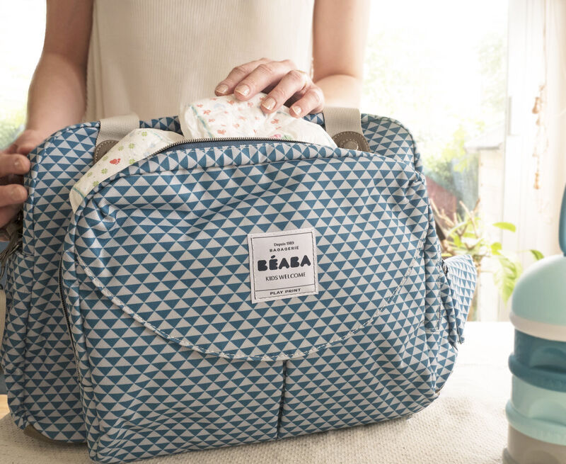 Beaba  GenevaII Changing Bag Play Print Blue