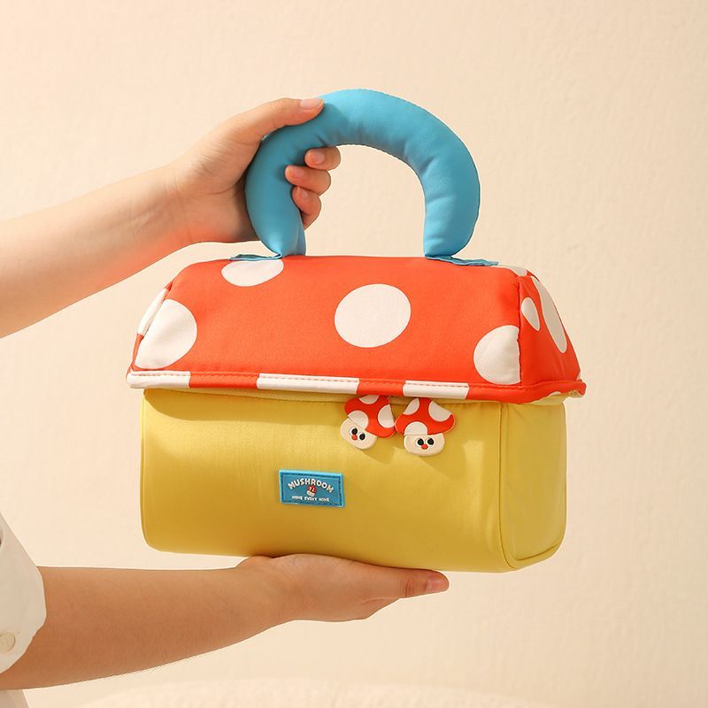Mushroom Print Makeup Bag Cosmetic Organizer