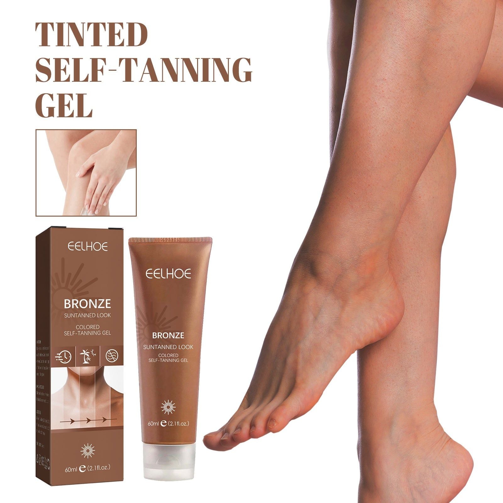 Black Tan Lotion, Help Black, Adjust Skin Tone, Summer Beach, Moisturizing, Natural Sunless Tan ,60ml
