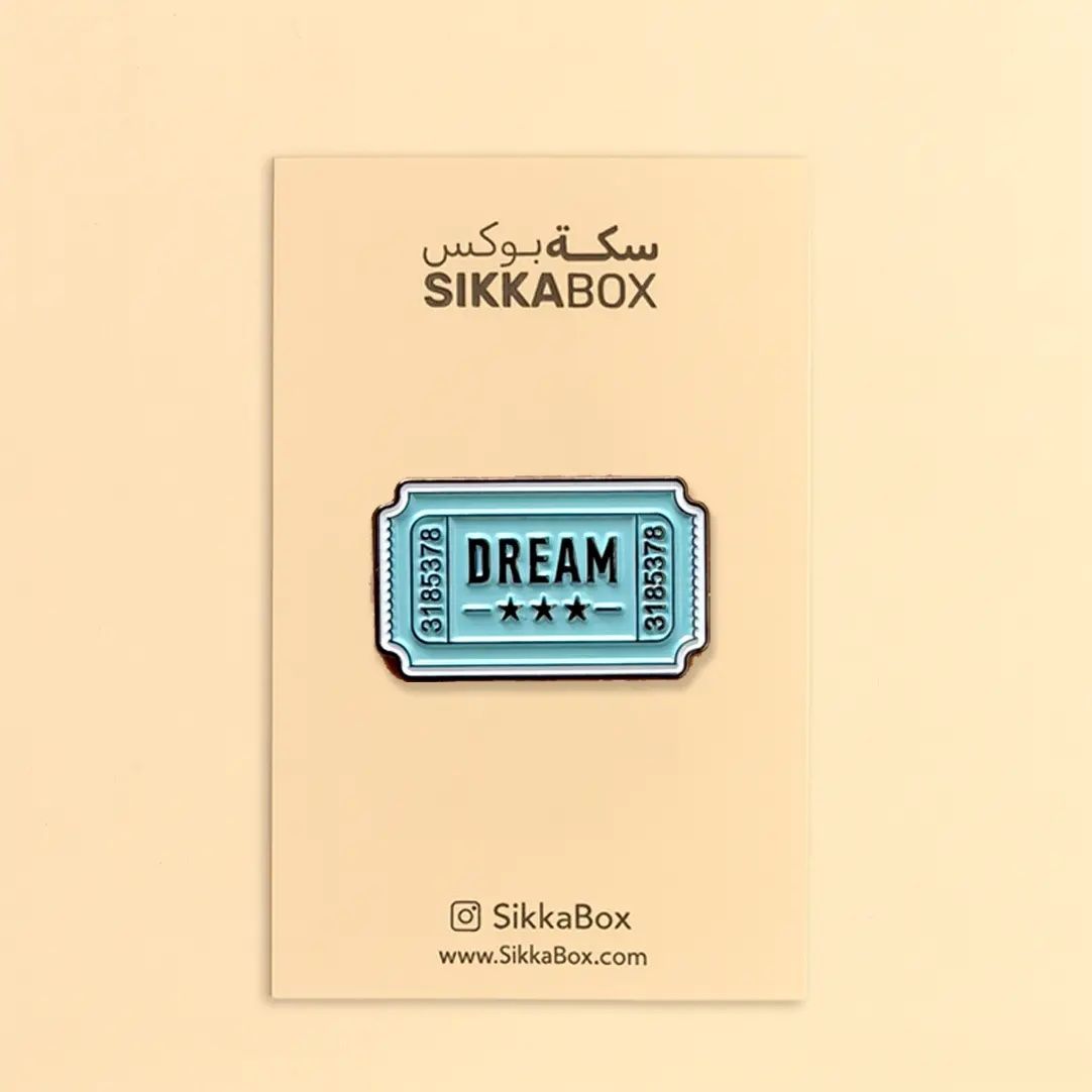 Dream Ticket Metal Sticker