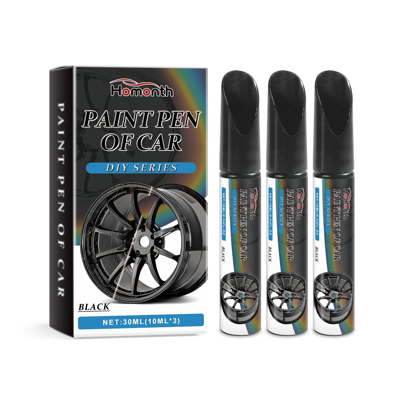 Car Care Scratch Repair Pen, Waterproof, Easy to Use, for Wheels and Paint ,30ml